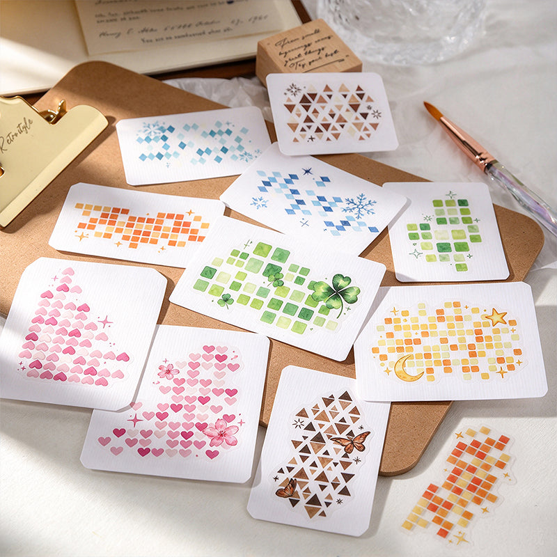 Between The Grids Series Sticker for journaling, scrapbooking and collage