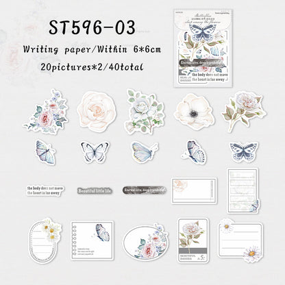 Flower butterfly sleep Sticker