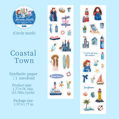 Travel Through Time Series Die Cutting Self-adhesive Tape