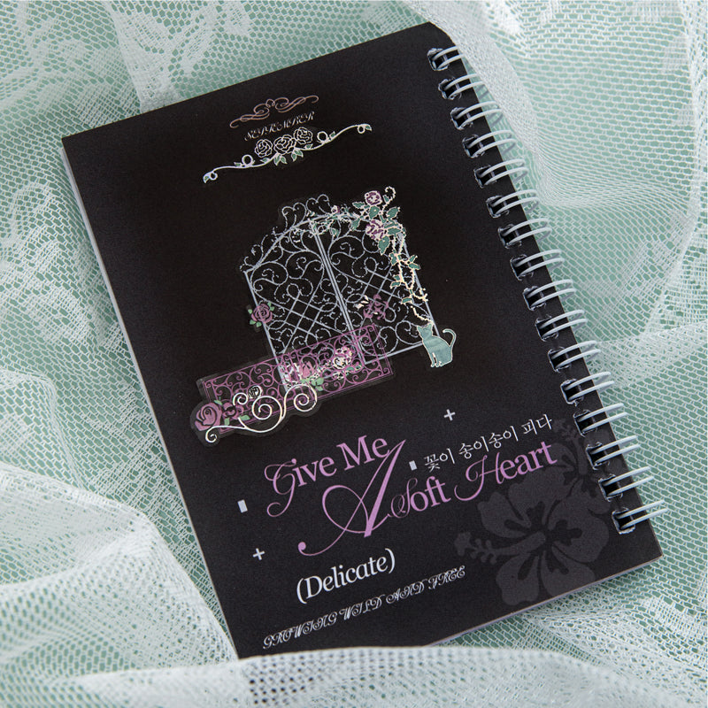 Rose Story Series Die Cutting Silver Stamping PET Tape