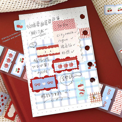 Afternoon Tea Melody Series Die Cutting Writing Paper Tape featuring tea designs for journaling, scrapbooking and collage