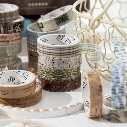 Basic Life Series Washi Tape Set for journaling, scrapbooking and collage