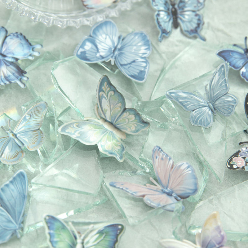 Butterfly Ceramic Gallery Series Sticker featuring butterfly designs for journaling, scrapbooking and collage