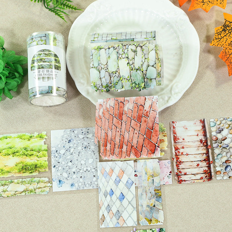 Stones Sprawl PET Tape for journaling, scrapbooking and collage