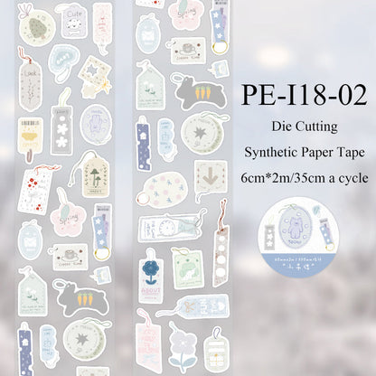 Collection of Stars Series Die Cutting Synthetic Paper Tape