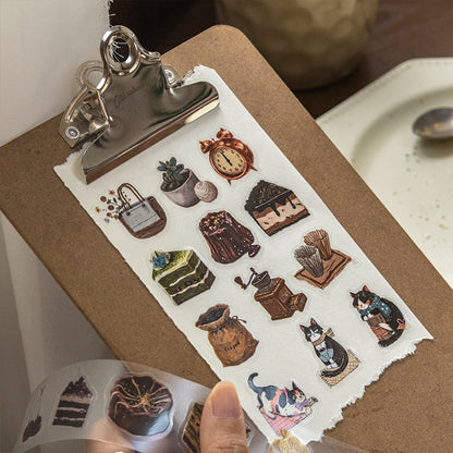Leisure Moments Series Die Cutting PET Tape featuring leisure designs for journaling, scrapbooking and collage