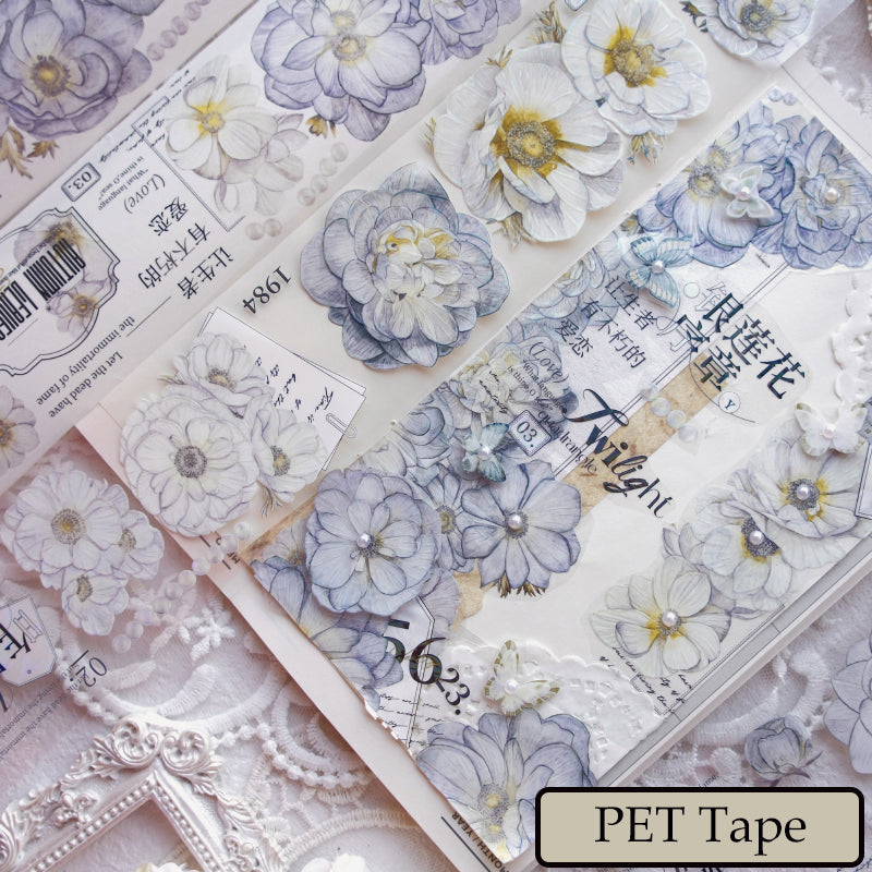 6cm*150cm Silver Lotus Washi/PET Tape