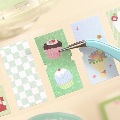 Warm Light Mark series Die Cutting Writing Paper Tape featuring light designs for journaling, scrapbooking and collage