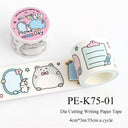 Corner Thoughts Series Die Cutting Writing Paper Tape