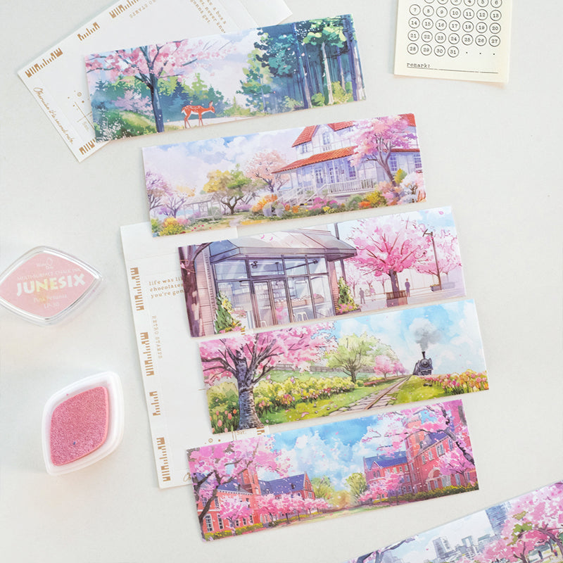 Beautiful Scenery View Series Sticker Book featuring book designs for journaling, scrapbooking and collage
