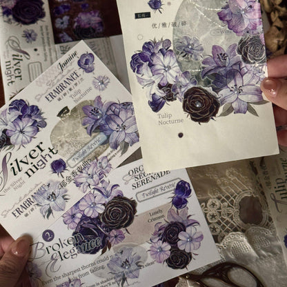 6cm*150cm Lily Serenade Die Cutting Washi/PET Tape