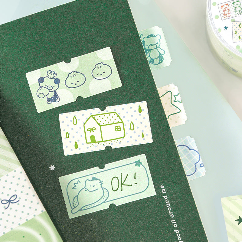 Graffiti Dot Series Die Cutting Writing Paper Tape