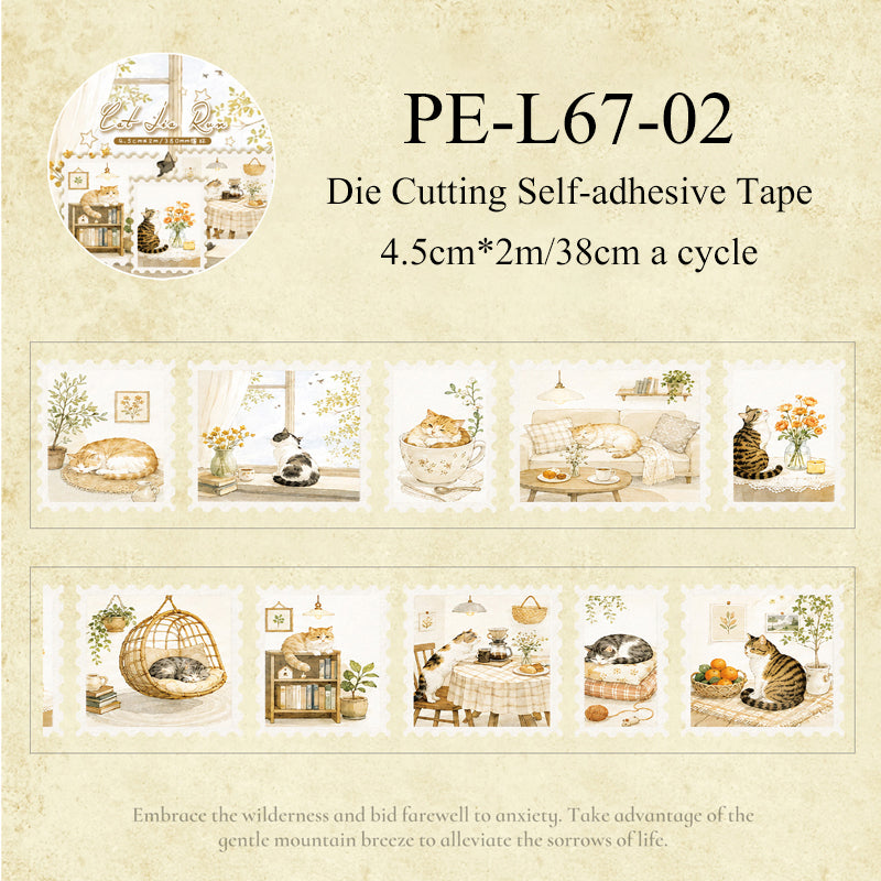 Evening Wind Knows Intent Series Die Cutting Self-adhesive Tape