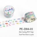 Variegated Small Fragment Series Die Cutting PET Tape
