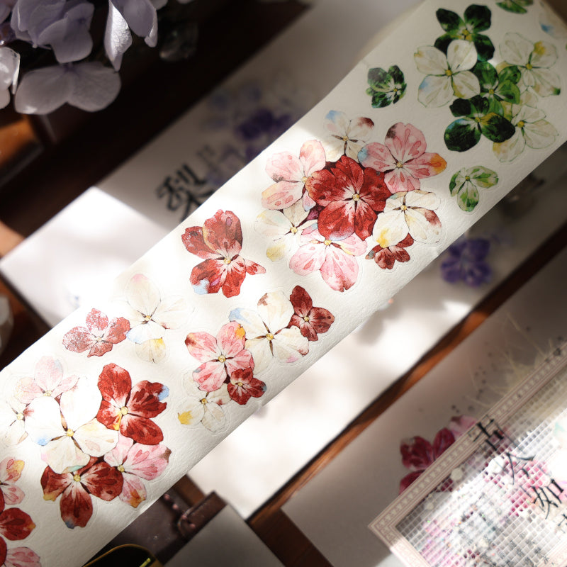 Starry Flower Sea Die-Cutting Washi Tape - Whole Roll 5cm×6m