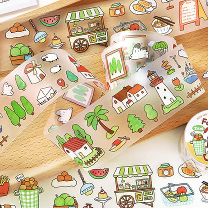Happy Wanderer Chronicles Series Die Cutting Fog PET Tape