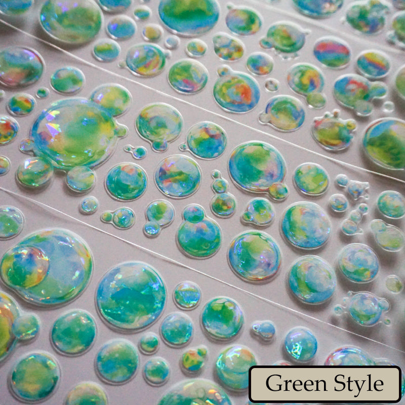 6cm*100cm Colorful Bubbles Die Cutting Shell Light PET Tape
