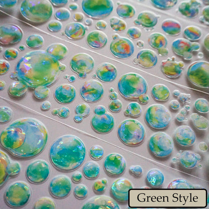 6cm*100cm Colorful Bubbles Die Cutting Shell Light PET Tape