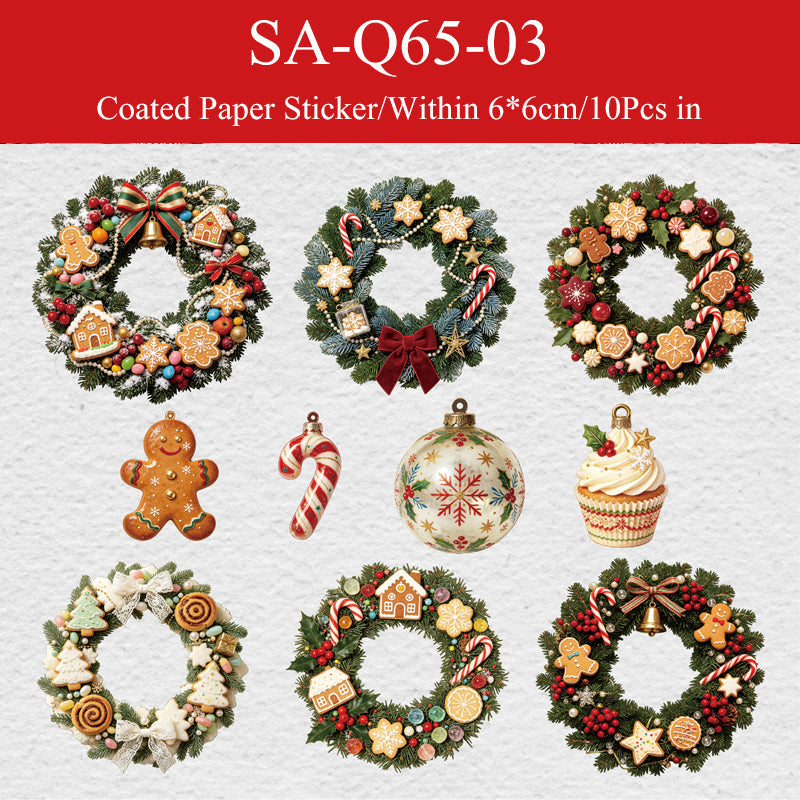Christmas Wreath Collection Series Sticker