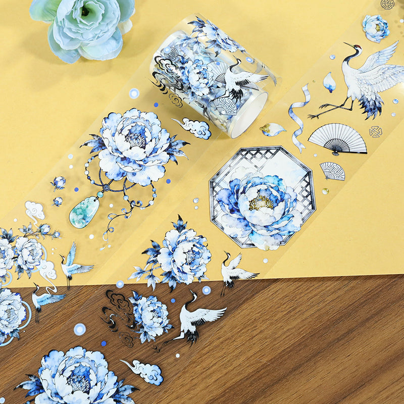 Sudan Cream PET Tape featuring cream designs for journaling, scrapbooking and collage