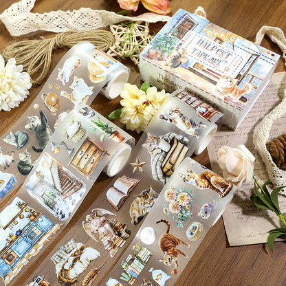Xiao mi playful Die Cutting Fog PET Tape Set for journaling, scrapbooking and collage