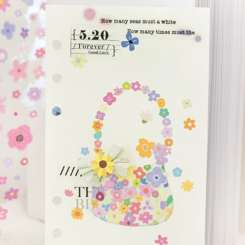 Little Flower Story Series Die Cutting Synthetic Paper Tape