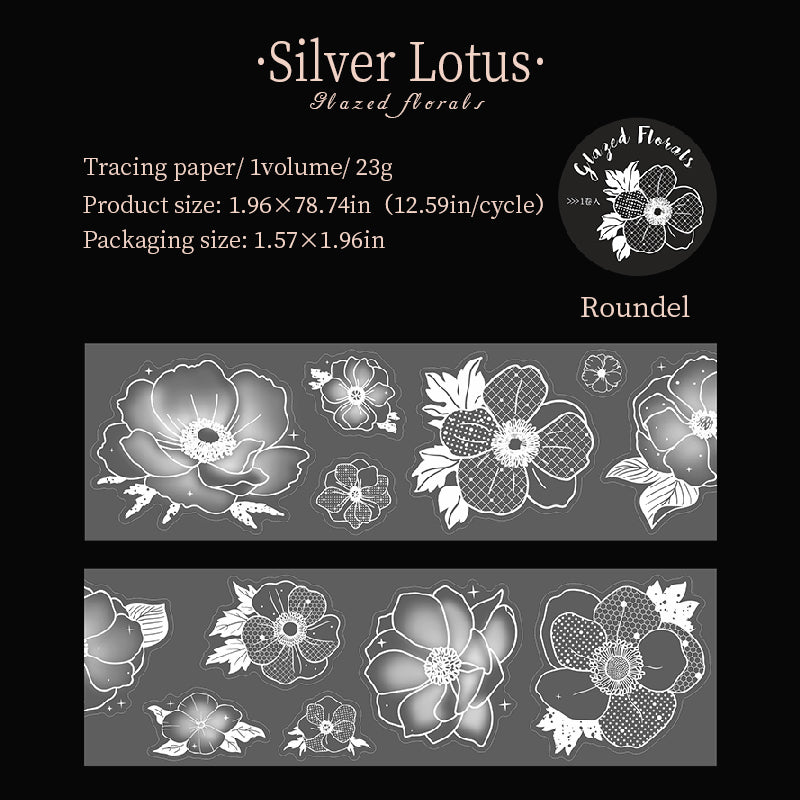 Glass Flower Series Sulfuric Acid Paper Tape