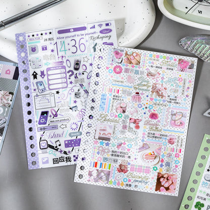 Dream Island Sequel Series Sticker Book featuring dream, book, and island designs for journaling, scrapbooking and collage