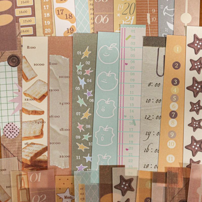 Time Story Series Sticker Book featuring book designs for journaling, scrapbooking and collage