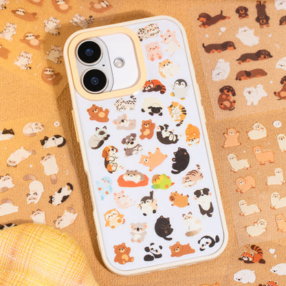 Furry Files Series Sticker Book featuring book designs for journaling, scrapbooking and collage