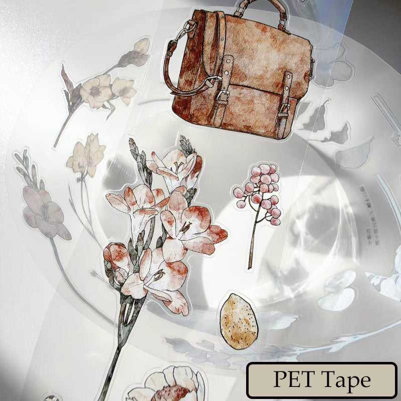 Whole Roll 6cm*10m Small Things Notes Die Cutting Washi/PET/Fog PET Tape