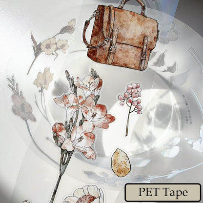 Whole Roll 6cm*10m Small Things Notes Die Cutting Washi/PET/Fog PET Tape