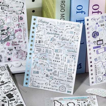 Dream Island Sequel Series Sticker Book featuring dream, book, and island designs for journaling, scrapbooking and collage