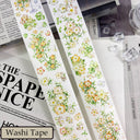Whole Roll 5cm*5m Flourishing Beautiful Die Cutting Washi/PET/Flash PET Tape