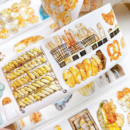 Whole Roll 6cm*5m Bread Girl Die Cutting Washi/PET/Fog PET Tape