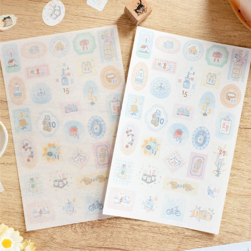 Brief Moment Series Sticker for journaling, scrapbooking and collage