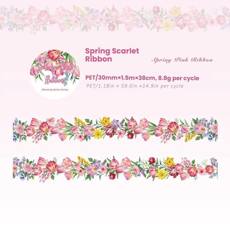 Floral Spread Series PET Tape