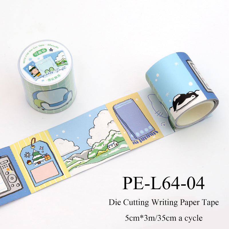 Seasonal Tales Series Die Cutting Writing Paper Tape