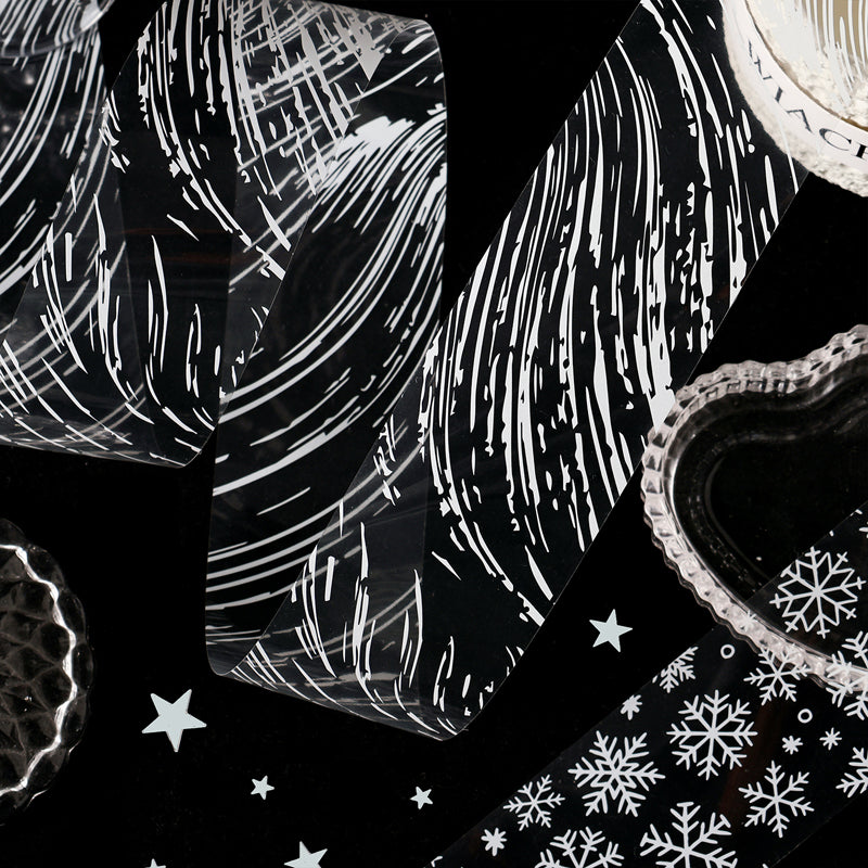 Cloud wisps Series PET Tape featuring cloud designs for journaling, scrapbooking and collage