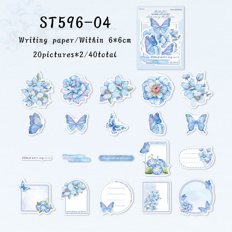 Flower butterfly sleep Sticker