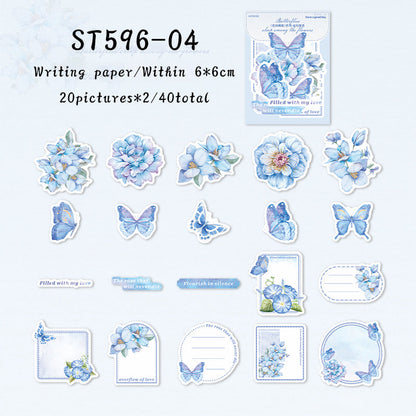Flower butterfly sleep Sticker