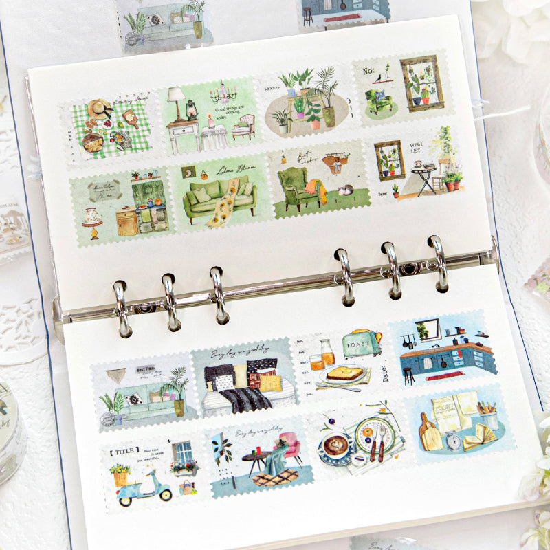 Interwoven With Spring Scenery Series Die Cutting Washi Tape featuring spring designs for journaling, scrapbooking and collage