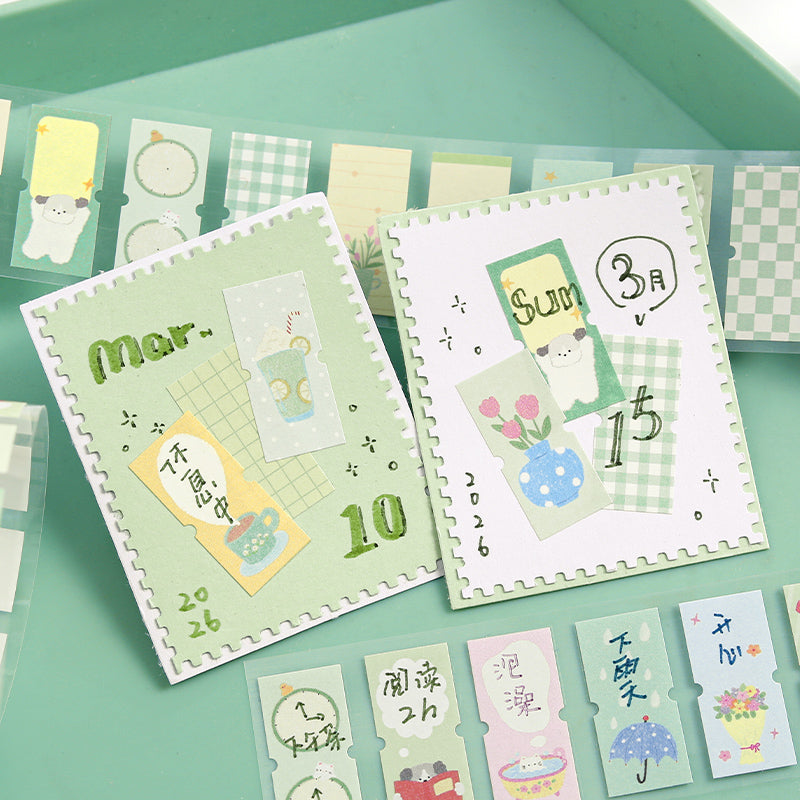 Warm Light Mark series Die Cutting Writing Paper Tape featuring light designs for journaling, scrapbooking and collage