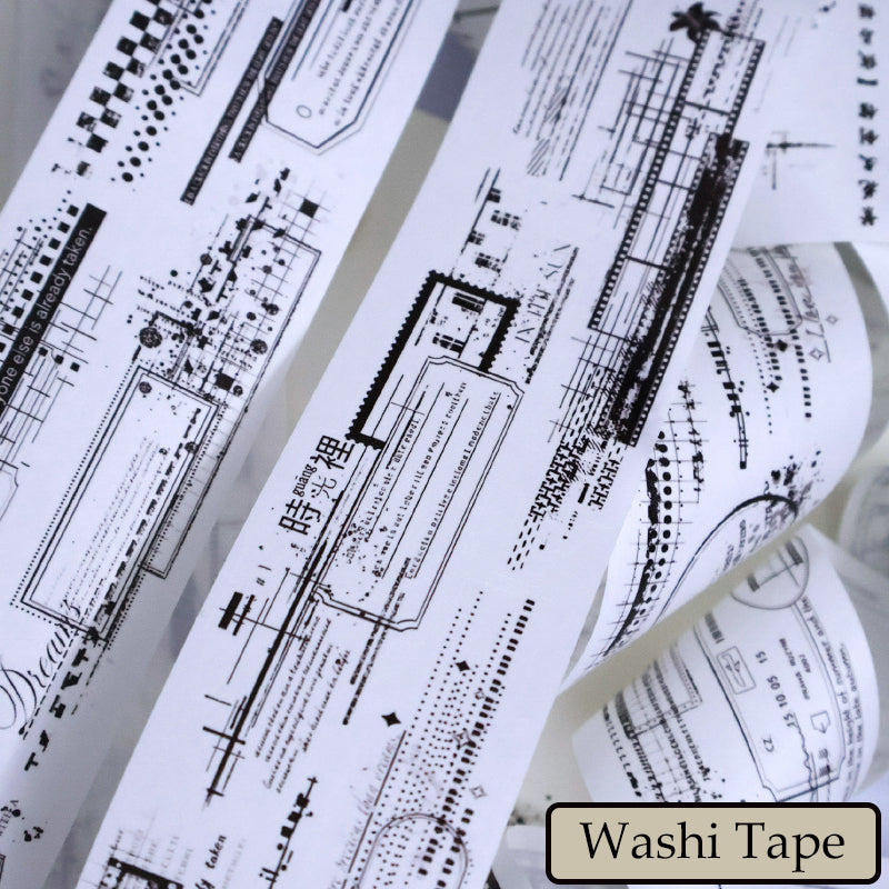 Whole Roll 5cm*5m Lines and frames Die Cutting Washi/PET Tape
