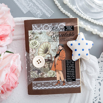 Lace Wander Series Sticker featuring lace designs for journaling, scrapbooking and collage