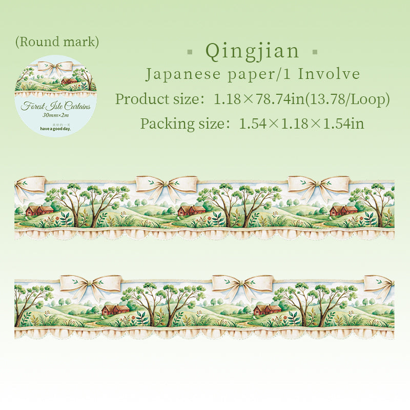 Forest Jsle Curtains Series Washi Tape
