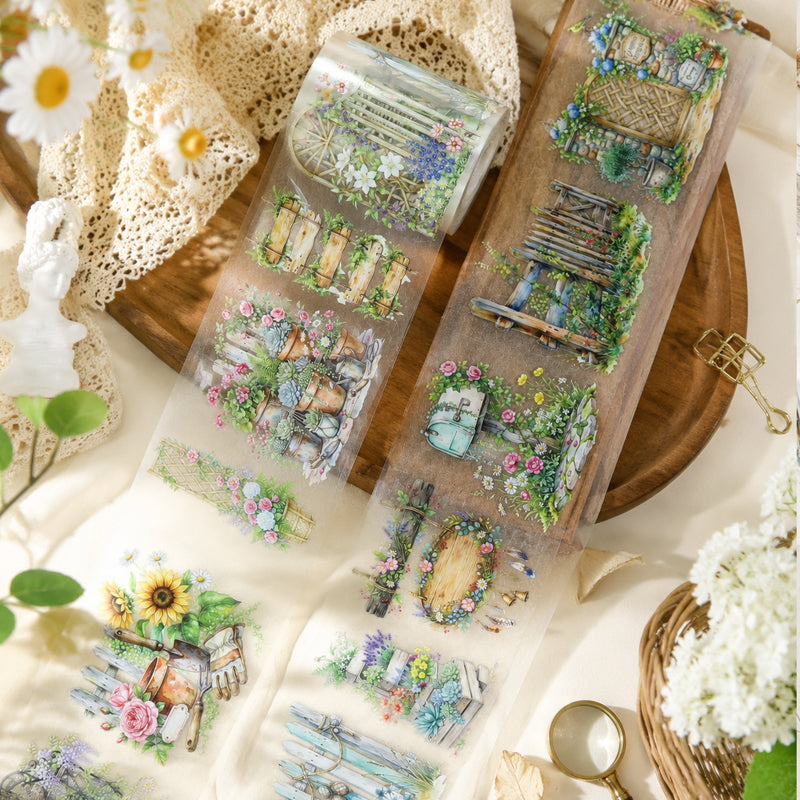 Small Courtyard Flower Hedges PET Tape