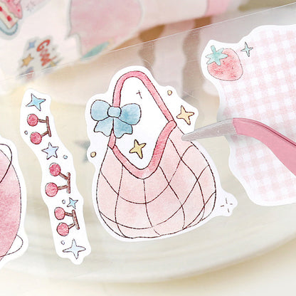 Star Sweet Dream House Series Die Cutting Writing Paper Tape featuring sweet, dream, and house designs for journaling, scrapbooking and collage