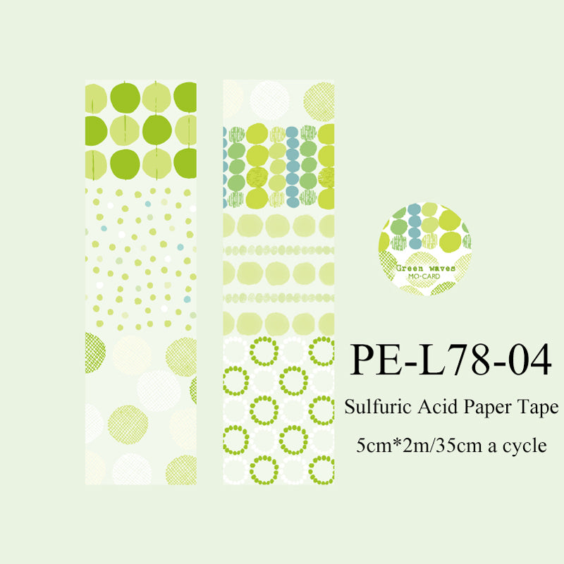 Translucent Poems Series Sulfuric Acid Paper Tape