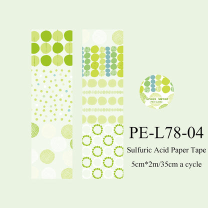 Translucent Poems Series Sulfuric Acid Paper Tape